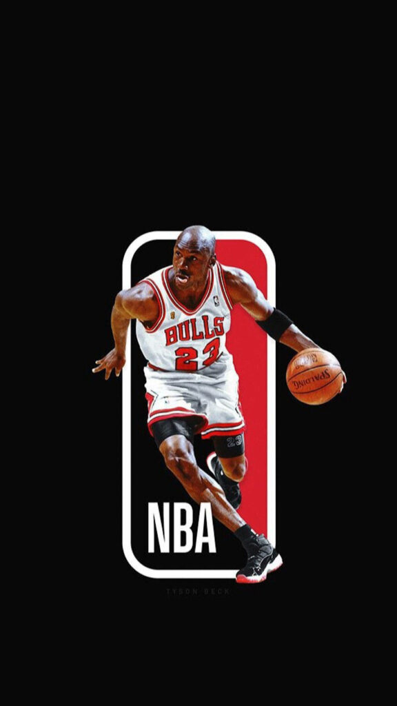 NBA Legends Unleashed: Michael Jordan's Iconic Chicago Bulls Saga Wallpaper