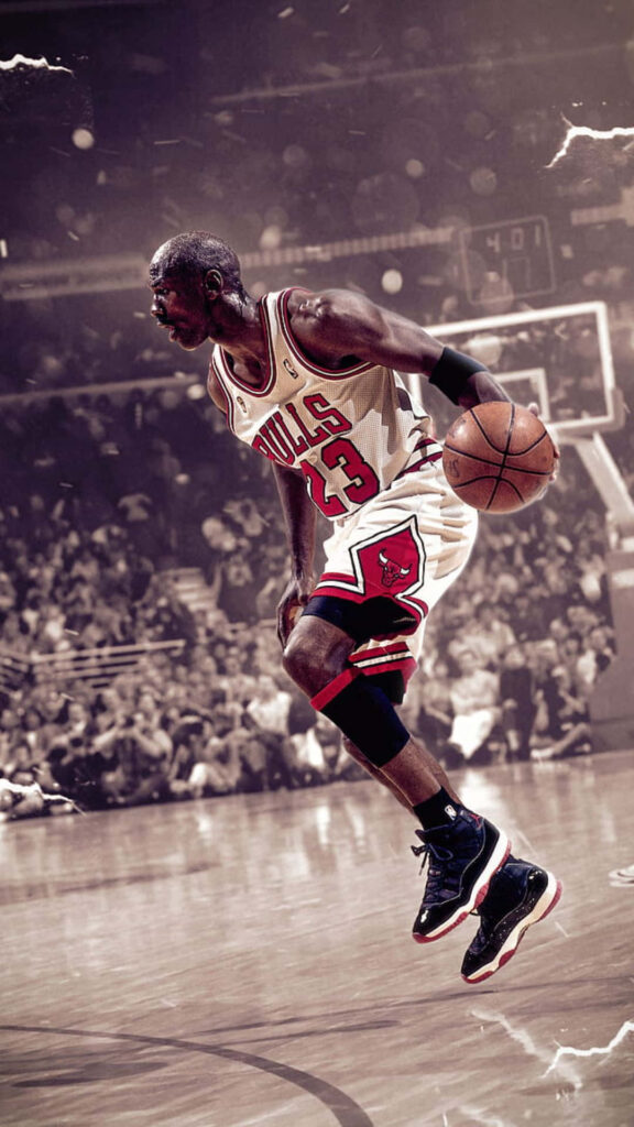 Michael Jordan Cool Edited iPhone Background Wallpaper