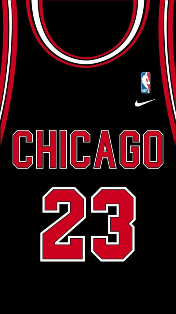 Defining Greatness: Michael Jordan's Iconic Bulls Jersey Resonates with Basketball Excellence Wallpaper