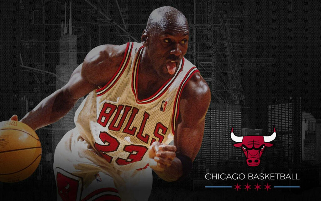 The Transformational Reign of Michael Jordan: Elevating the Bulls to Unprecedented Heights in the NBA Wallpaper