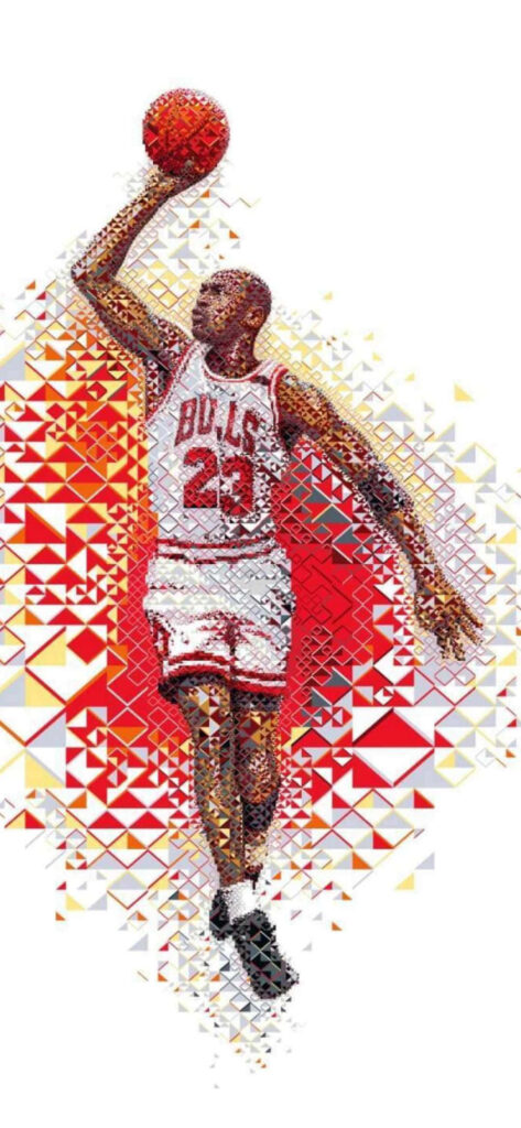 The Legend's Journey: Michael Jordan's Iconic Career on the Court Wallpaper