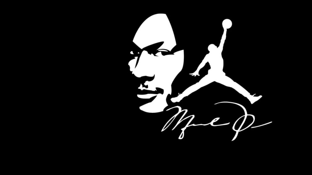 All Hail the Legend: Michael Jordan Defining Greatness in Monochrome Wallpaper