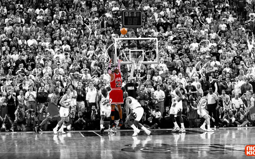 The Last Shot: The Unforgettable Legacy of Michael Jordan - Capturing the Essence of the All-Sports Icon in His Groundbreaking Documentary Wallpaper