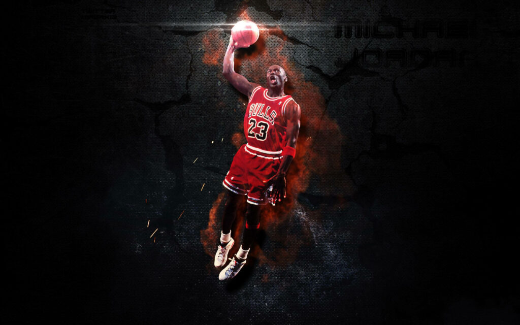 The Contemplative Reflections of Michael Jordan: Immortalizing the Legacy of a Basketball Icon Wallpaper