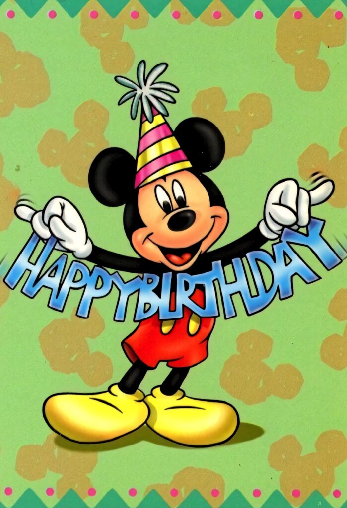 Mickey Mouse Birthday Wallpaper: Festive & Colorful Design