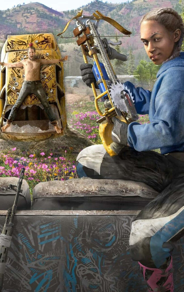 Battle-Ready Crusader: Mickey Unleashes Her Crossbow in Far Cry New Dawn Wallpaper