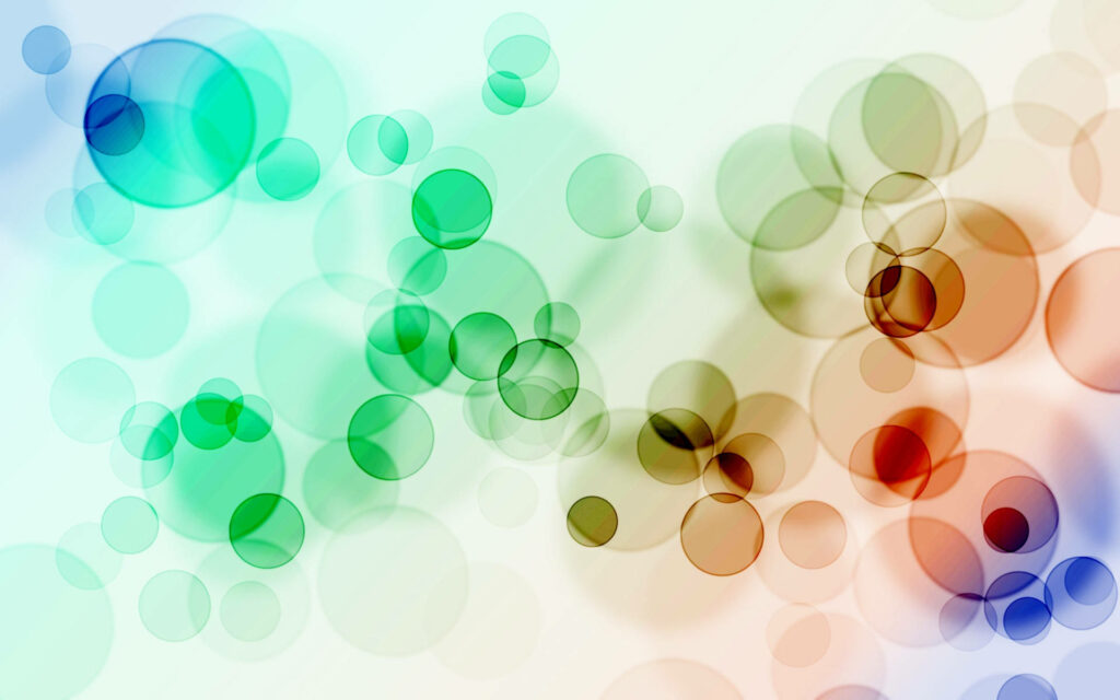 Microscopic Delight: Vivid Colors Resonating in Abstract Bubble Symphony Wallpaper