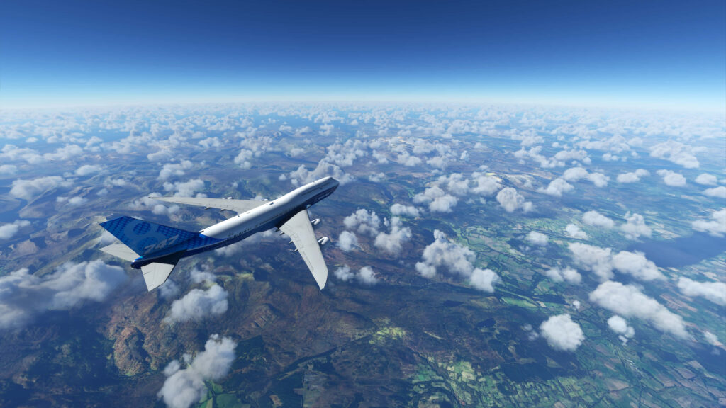 Spectacular 4K Aerial View: Airborne Adventure in Microsoft Flight Simulator Wallpaper