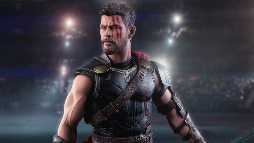 God of Thunder: Majestic Superhero in 4K Wallpaper