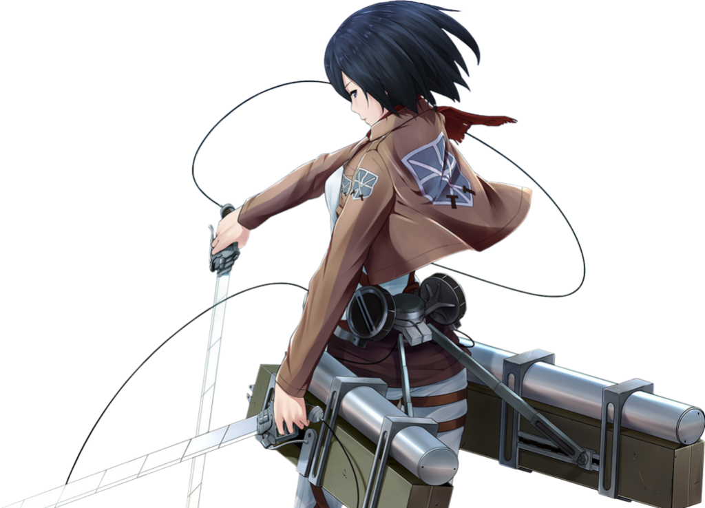 Mikasa Ackerman Action Wallpaper | Attack on Titan Dual Blades