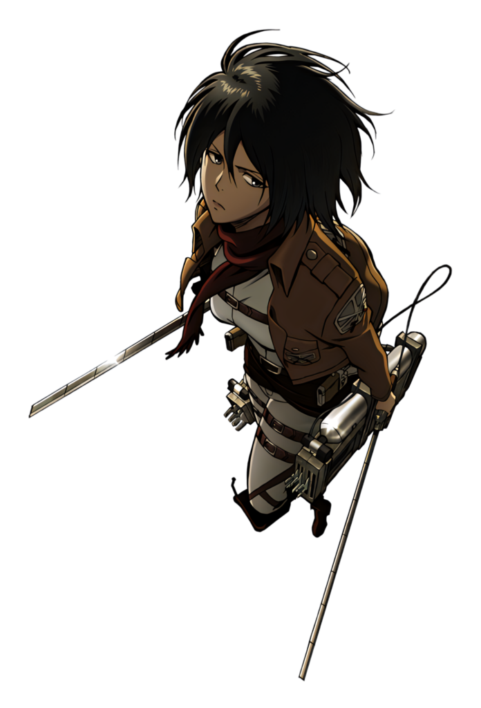 Mikasa Ackerman Action Wallpaper - Attack on Titan Battle Ready