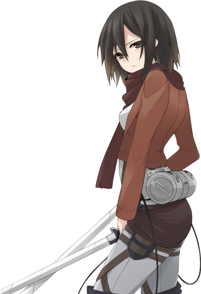 Mikasa Ackerman Battle Wallpaper - PNG Background for Creative Use