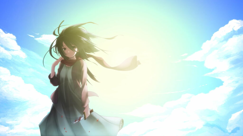 Titan-Slaying Warrior: Mikasa Ackerman, Captivating HD Anime Wallpaper