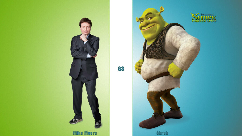 Mike Myers & Shrek Wallpaper: Iconic Blend from Shrek Forever After