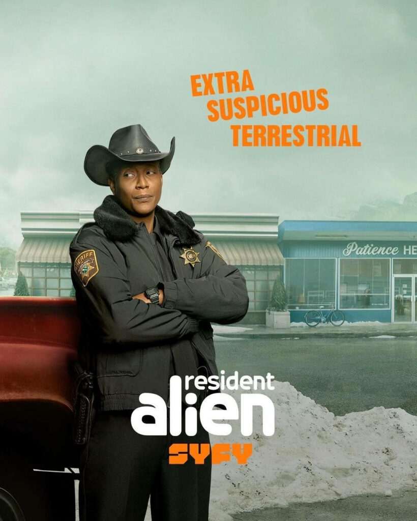 Mike Thompson Sheriff Wallpaper: Resident Alien in Patience, CO