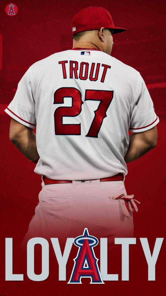 Mike Trout Angels 27 Dynamic Wallpaper - Loyalty & Team Logo Design