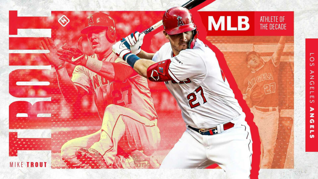 Dynamic Mike Trout Wallpaper: Action Shots of MLB's Angels Star