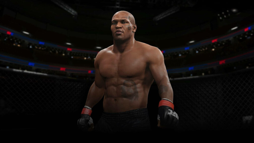 Dynamic Mike Tyson Wallpaper in EA Sports Combat Background