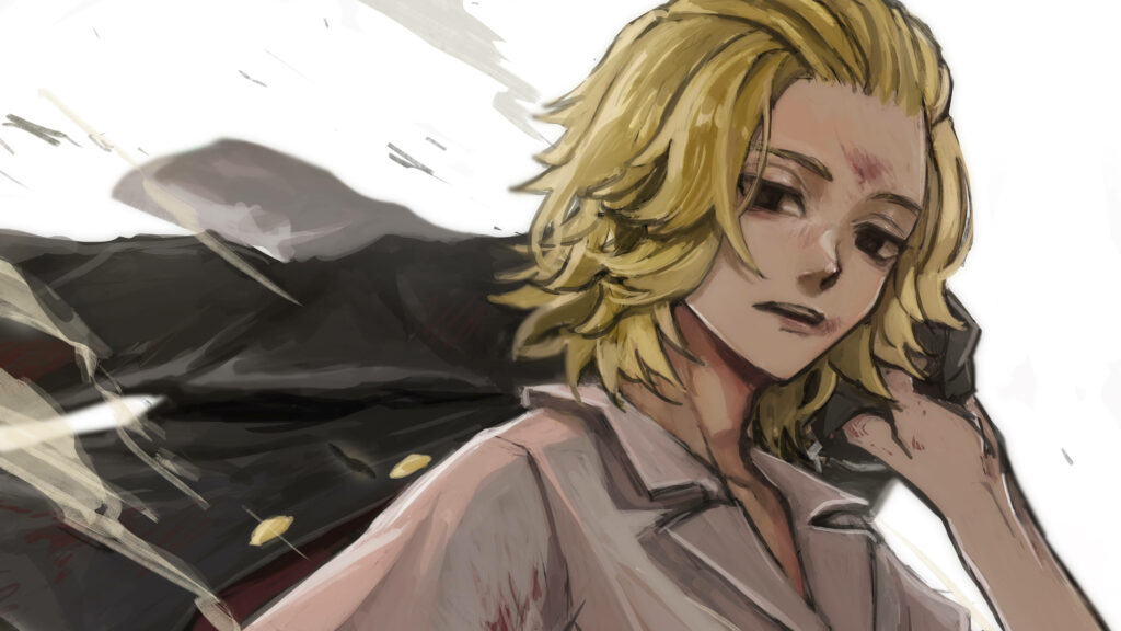 The Captivating Student: Mikey's Tokyo Revengers Wallpaper