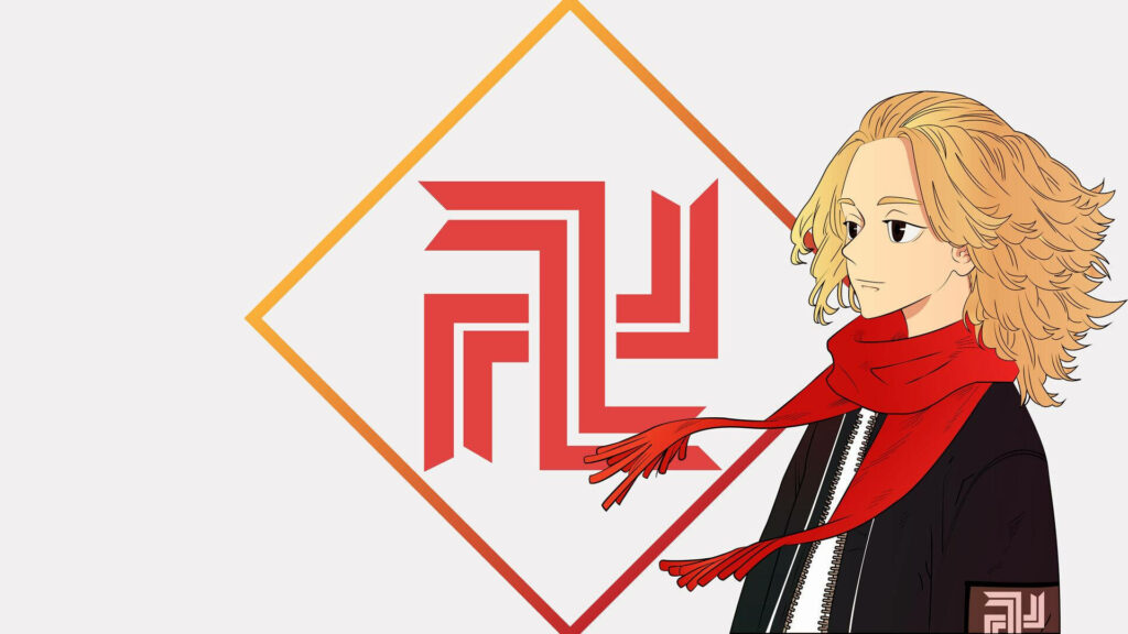 Revving up with Mikey: A Tokyo Revengers Emblem Wallpaper