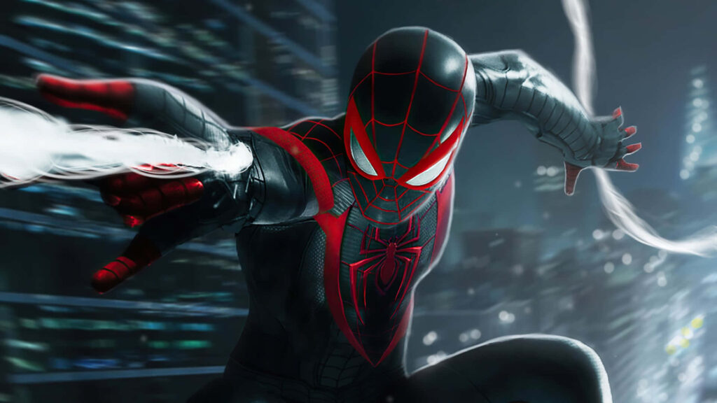 Dual Heritage Spider-Man: Miles Morales, Embracing his Black and Latino Roots, Strives for Greatness Wallpaper