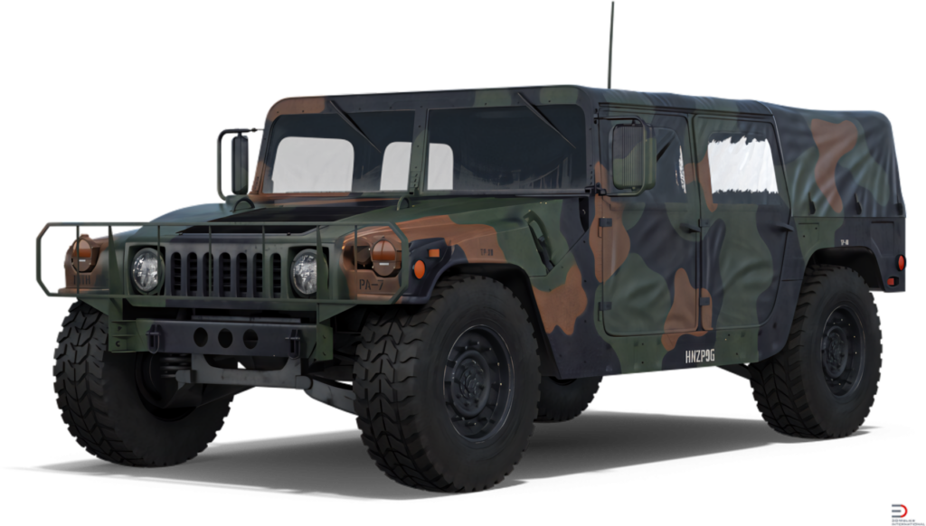 Camouflage Military Hummer H1 PNG Wallpaper - Rugged Vehicle Design