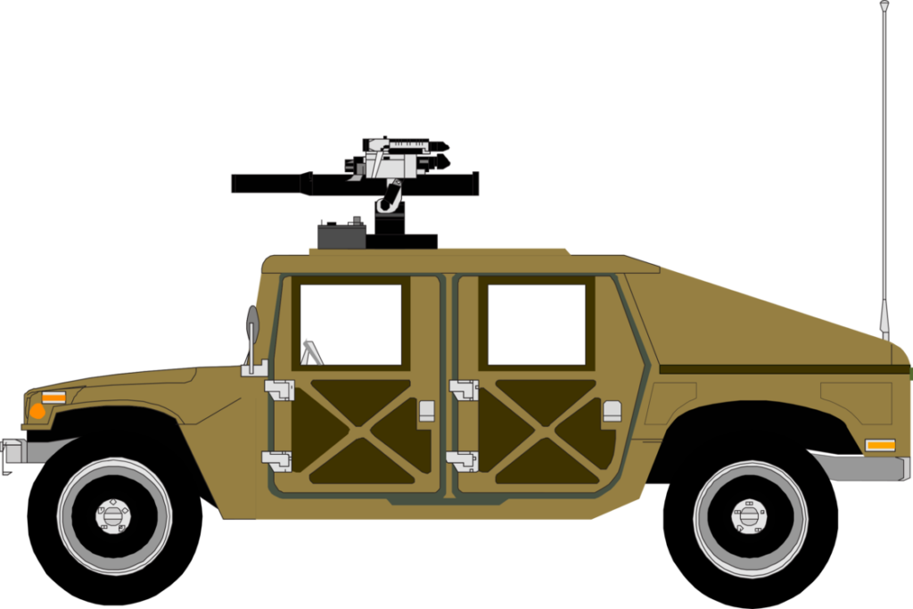 Tactical Military Hummer Illustration - Rugged Design Wallpaper