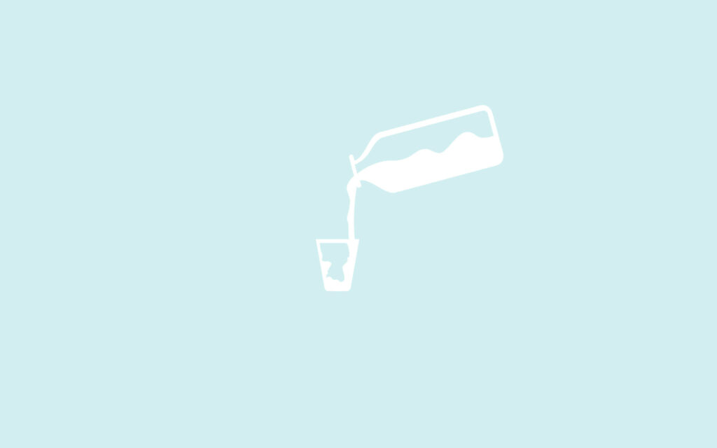 Serenity in Simplicity: Milky Streams Cascading on Light Blue Laptop Background Wallpaper