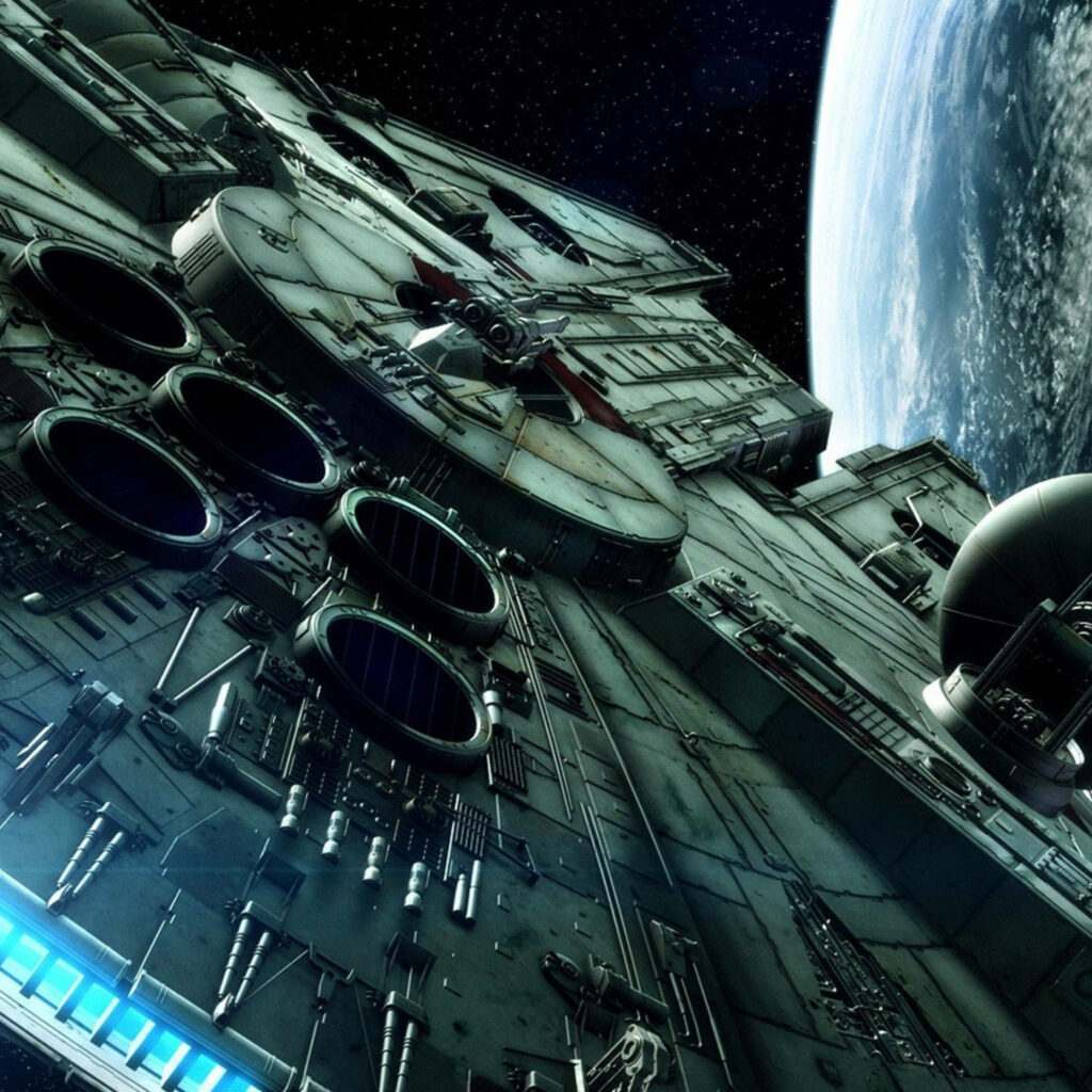 Stunning Millennium Falcon Wallpaper: Epic Space Adventure Background