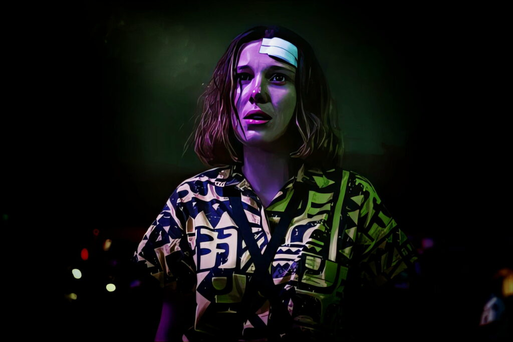 The Enigmatic Jane Hopper: HD Wallpaper of Millie Bobby Brown as Eleven from Stranger Things