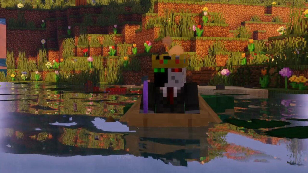 Mcyt's Serene Minecraft Adventure: Exploring Tranquility on the Island Wallpaper