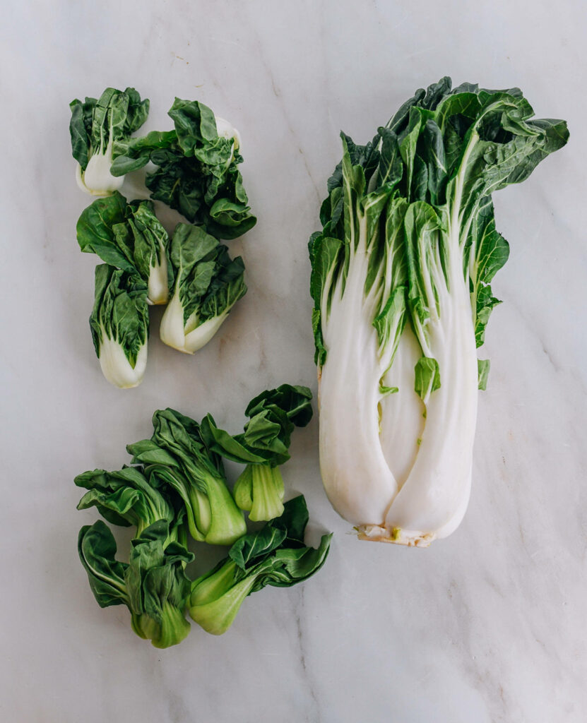 Fresh Bok Choy & Chinese Cabbage Aesthetic Wallpaper Background