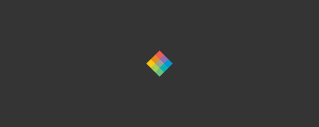 Minimalist 3440x1440 Wallpaper: Centered Multicolored Diamond Design