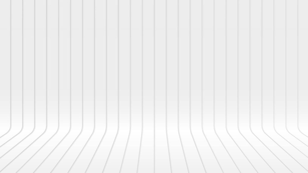 Minimalist 3D wallpaper with vertical white stripes on curved surface modern clean desktop background