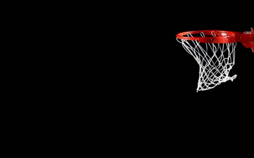 Minimalist 4K Basketball Hoop Wallpaper: Simple Sport Focus