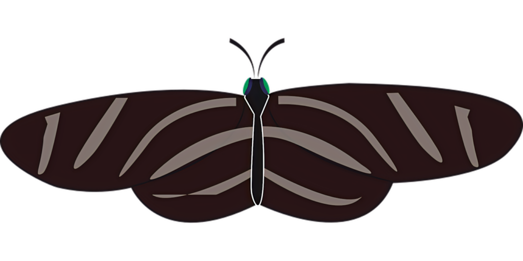 Modern Minimalist Butterfly Silhouette Wallpaper with Dark Wings