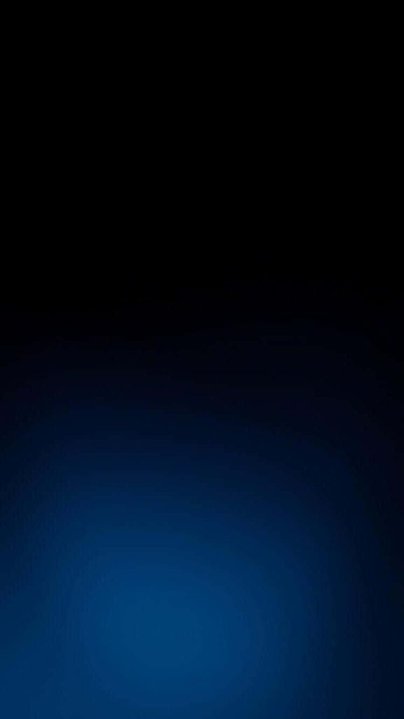 Minimalist abstract wallpaper with seamless black to vibrant blue gradient for OLED screens
