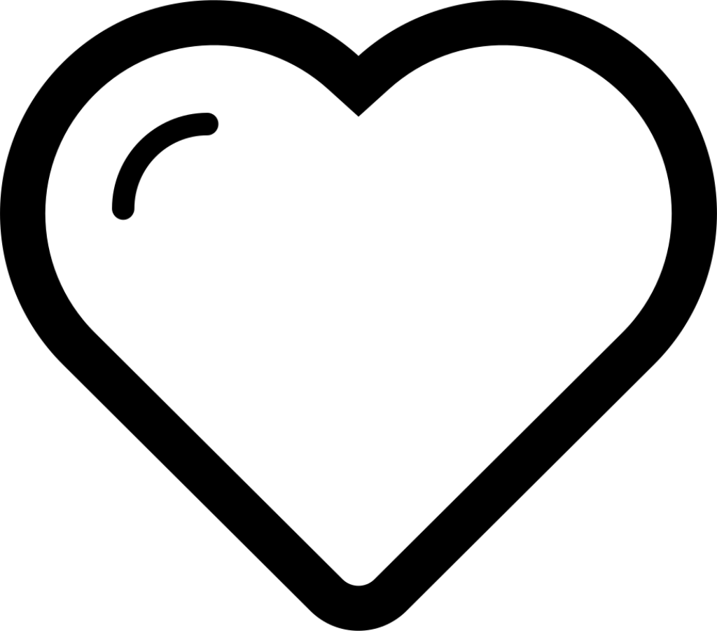 Minimalist Black & White Abstract Heart Outline Wallpaper Background