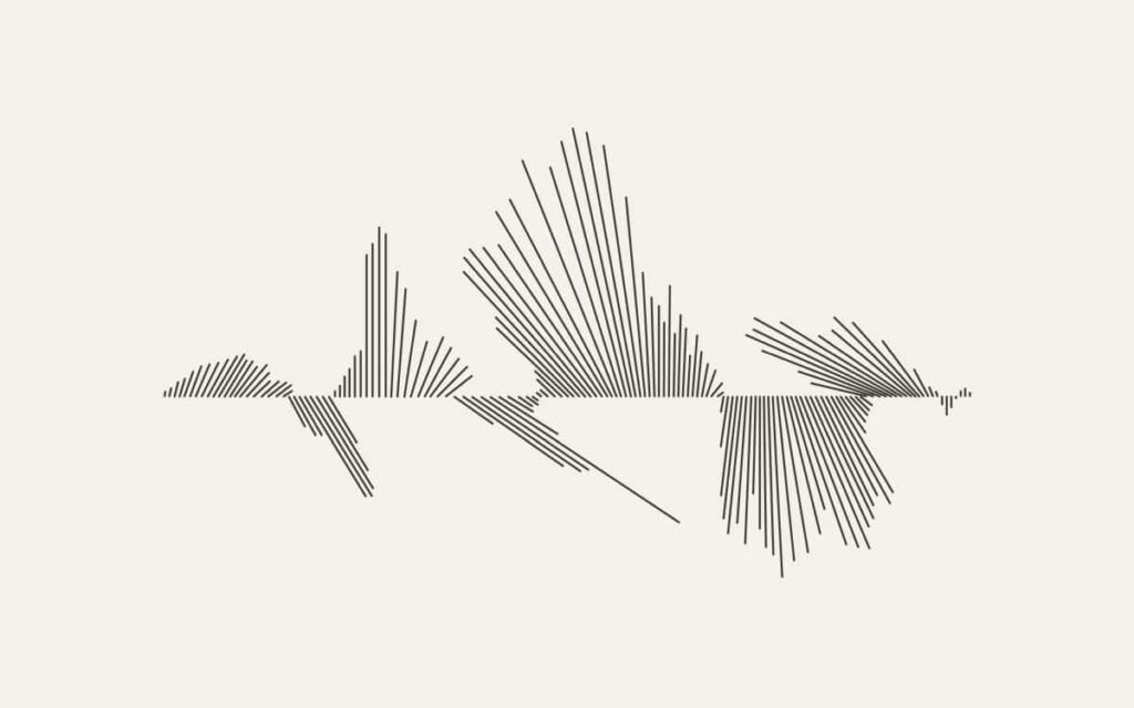 Minimalist Abstract Line Art Wallpaper on Light Grey Background