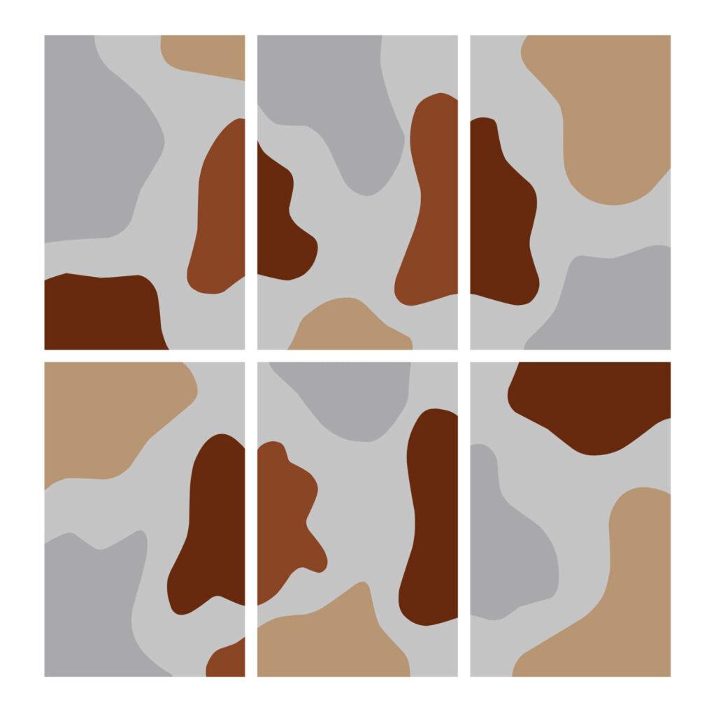 Minimalist Abstract Wallpaper: Earthy Tones & Organic Shapes Design