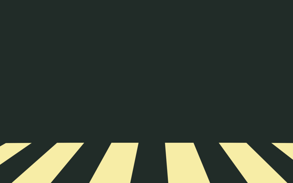Minimalist Abstract Pedestrian Crossing Wallpaper with Bold Yellow Lines