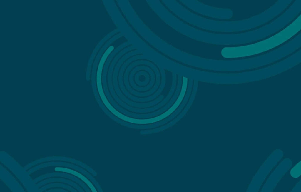 Minimalist Abstract Circles Wallpaper in Teal and Green Shades
