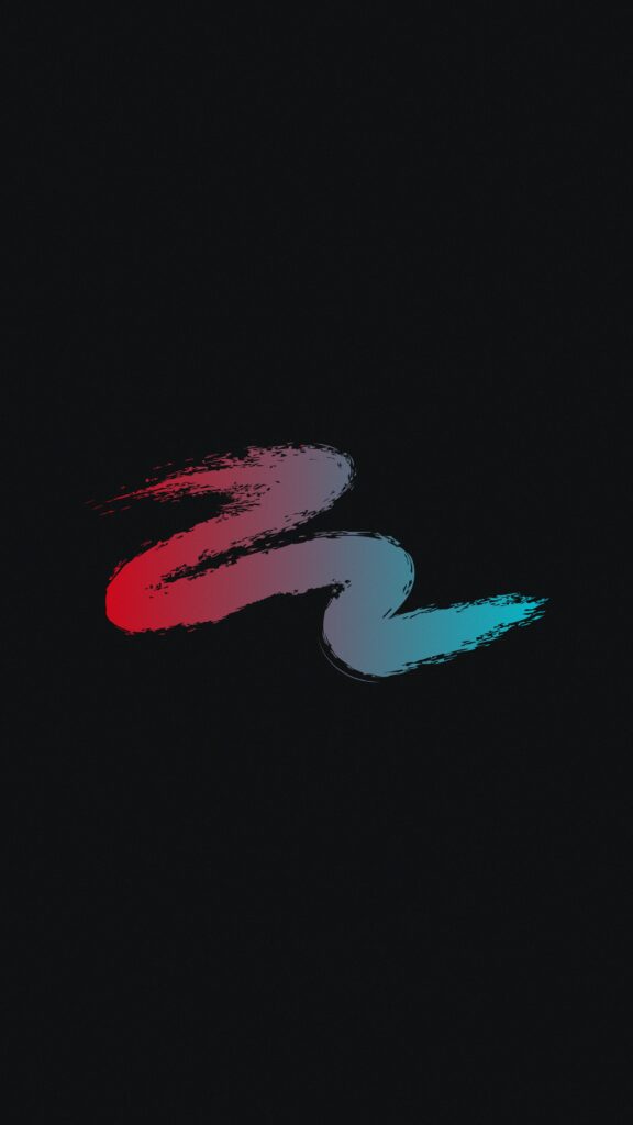 Minimalist Abstract Gradient Wallpaper: Red to Blue on Dark Background