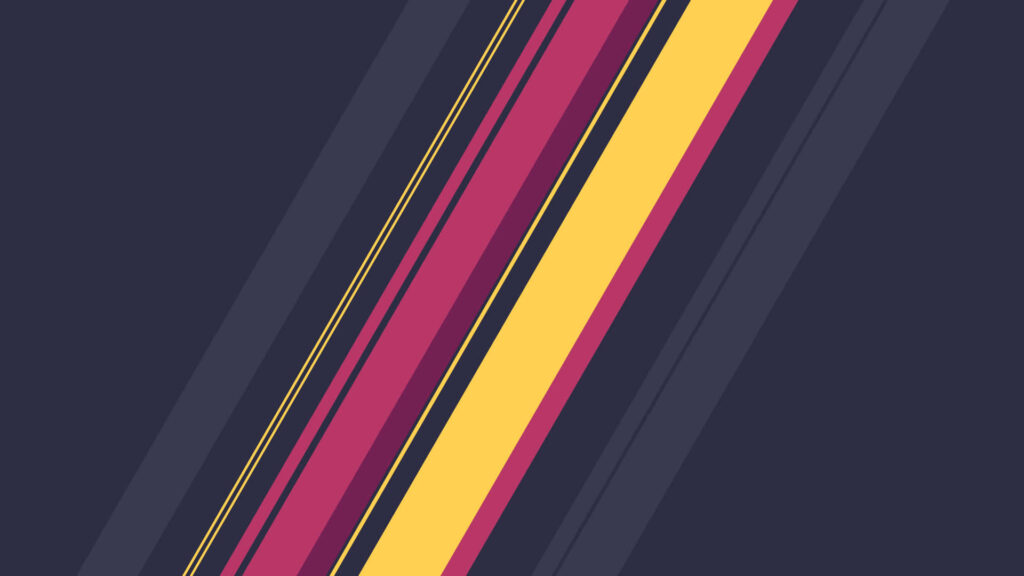 Minimalist Abstract Wallpaper: Bold Stripes in Red, Yellow, Blue