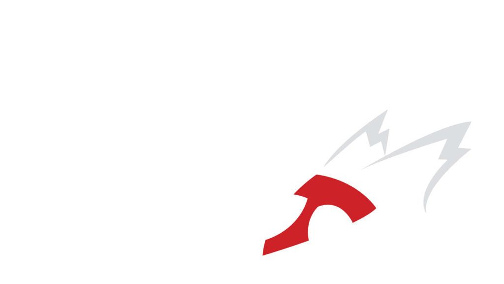 Minimalist Abstract Red Shape Wallpaper on Clean White Background