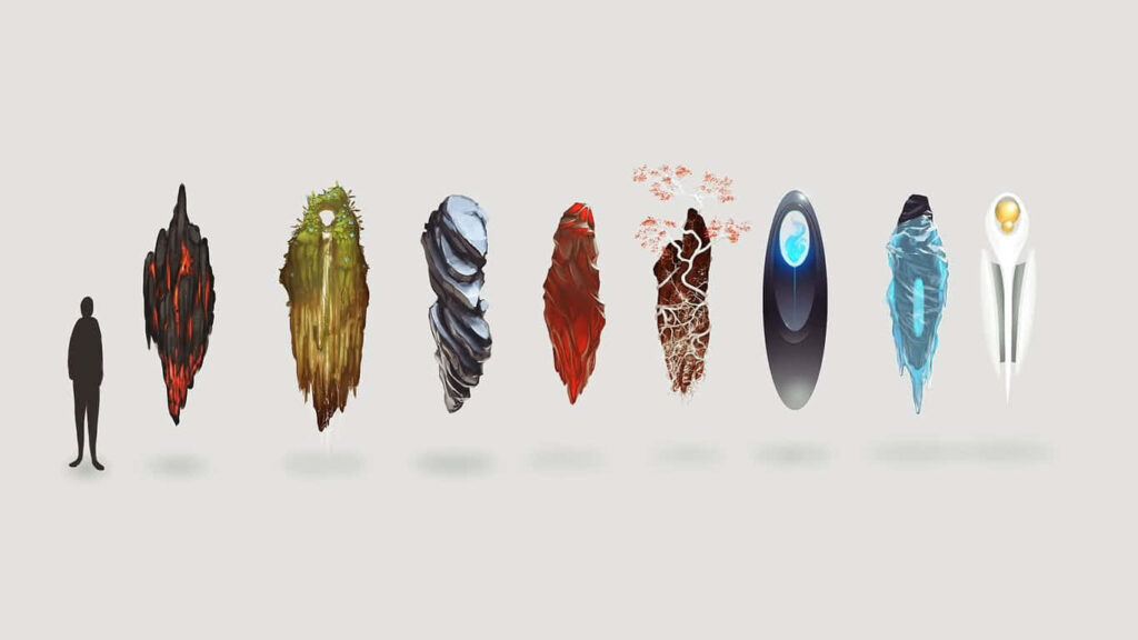 Minimalist Abstract Wallpaper: Futuristic Textures & Mystery