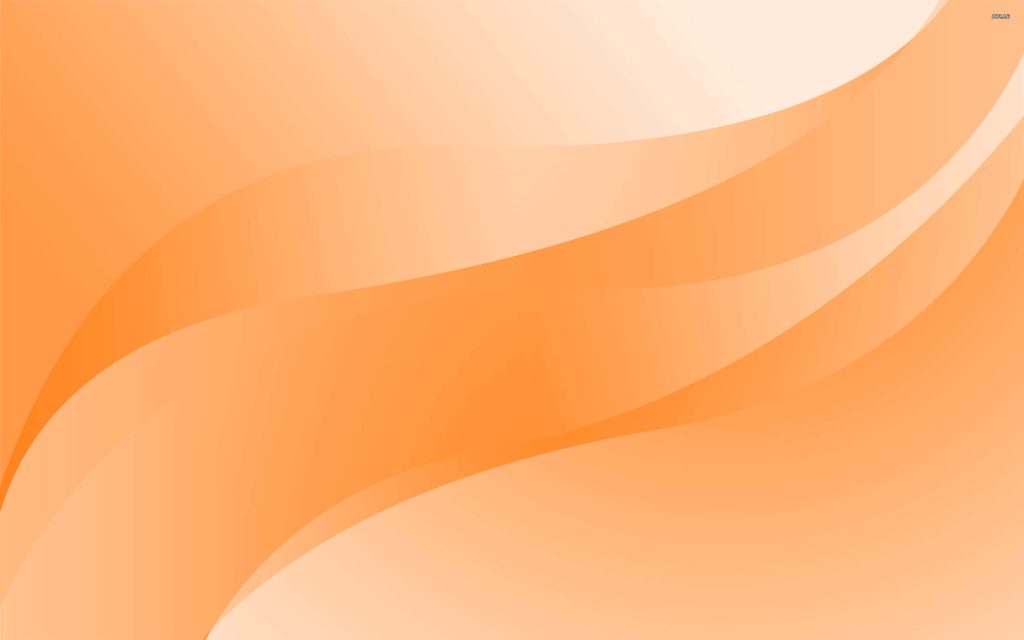 Minimalist abstract wallpaper with flowing orange and cream curves for modern desktop background