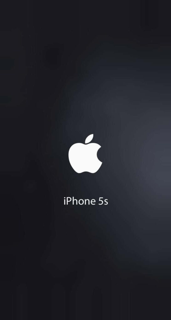 Elegant Apple Logo iPhone 5s Wallpaper - Minimalist Dark Design