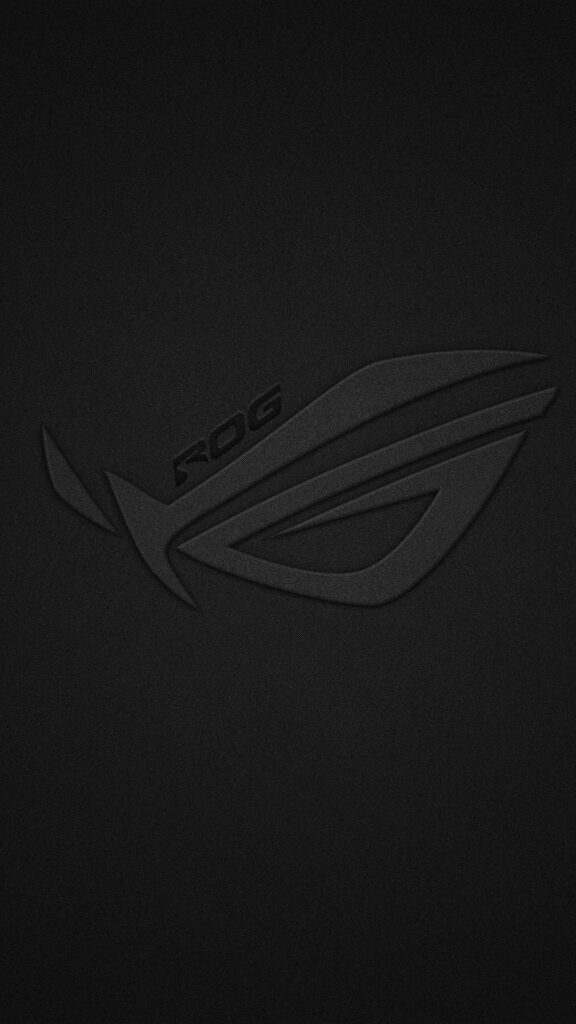 Sleek Black Asus ROG Wallpaper: Minimalist Design for Tech Lovers