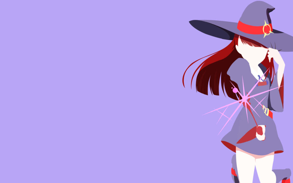 Minimalist Atsuko Wallpaper: Enchanting Lavender Aesthetic